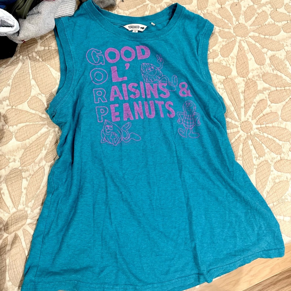 Toad & Co Hemp and Organic Cotton Sleeveless Teal Tank